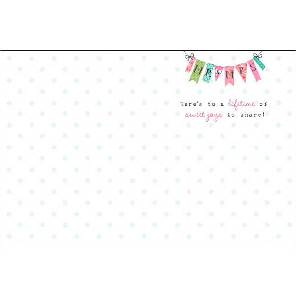 Wedding Card: MR & MRS on your wedding day