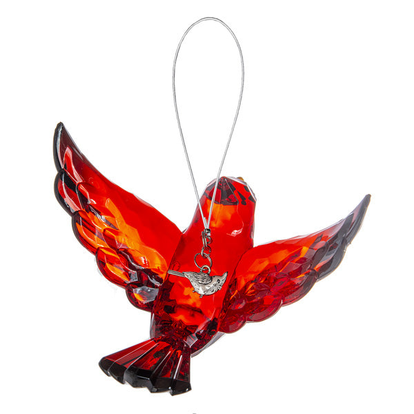 Radiant Cardinal Ornament w/ Charm