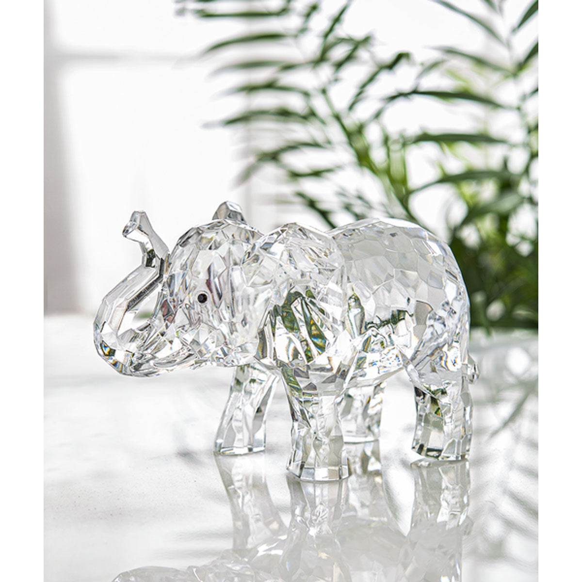 Elephant Figurine, Crystal Expressions 4"