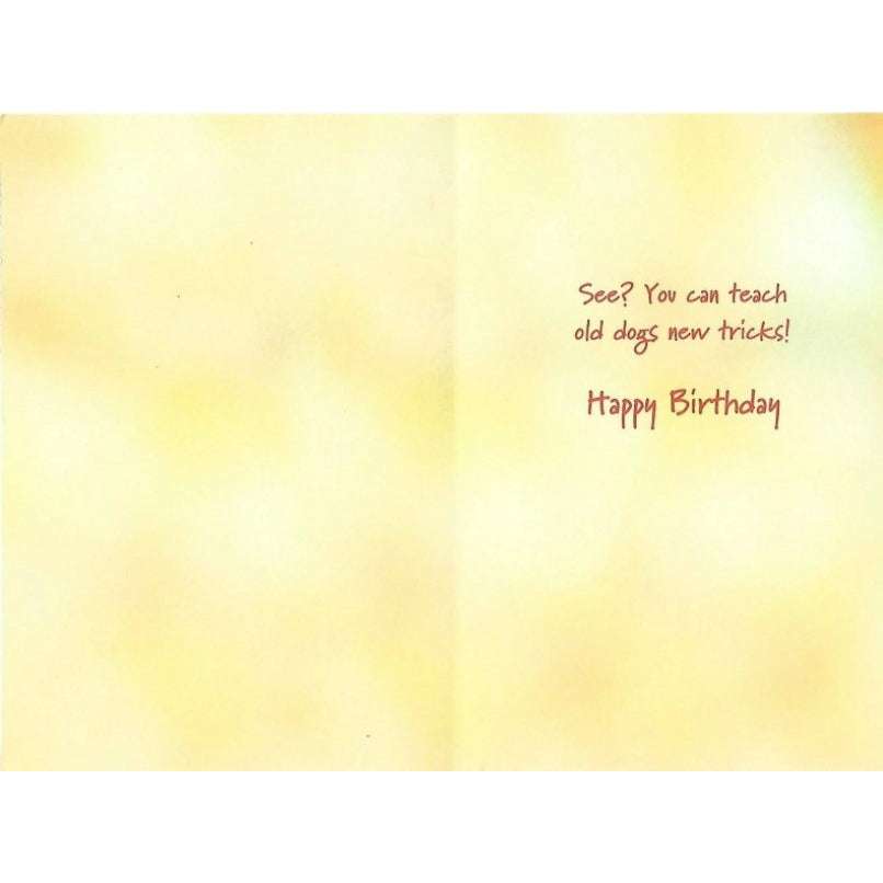 Birthday Card: Dog "Shake. Good!.."