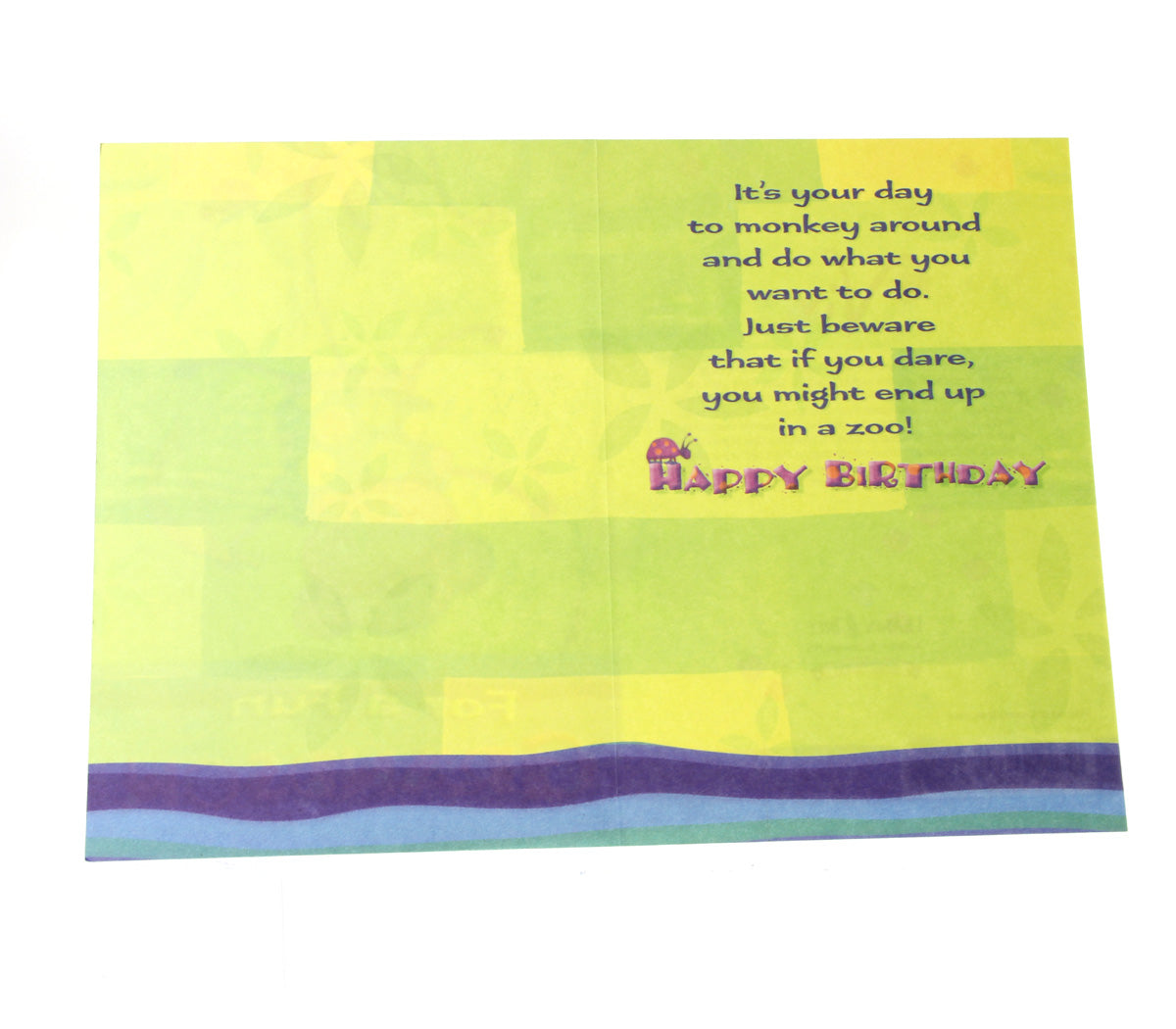 Birthday Card: For a fun Grandson (image of a monkey)