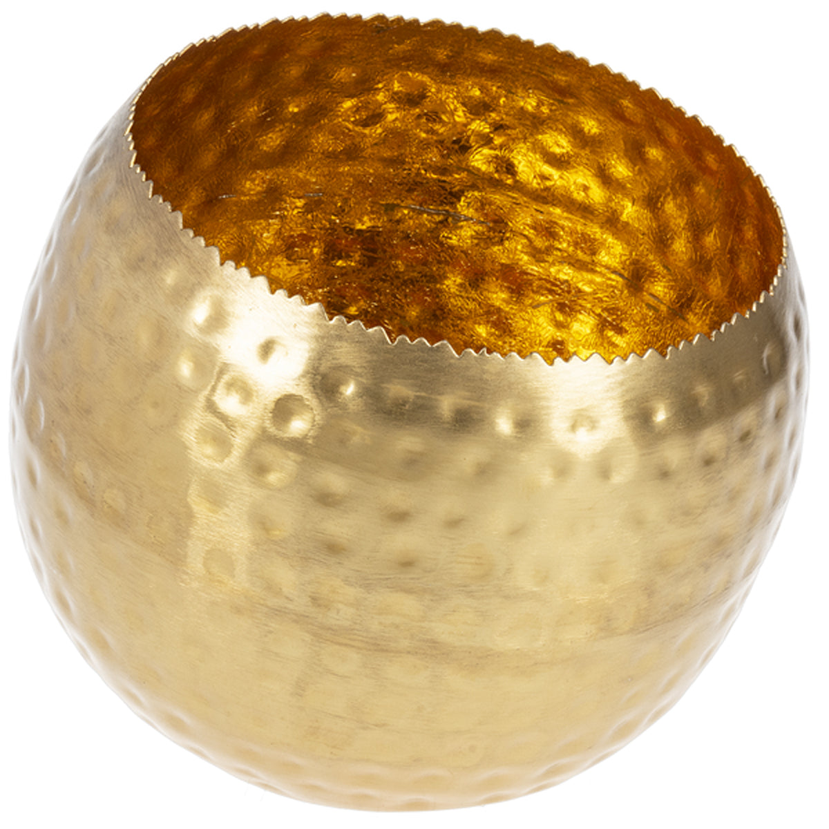 Hammered Decorative Metal Bowl
