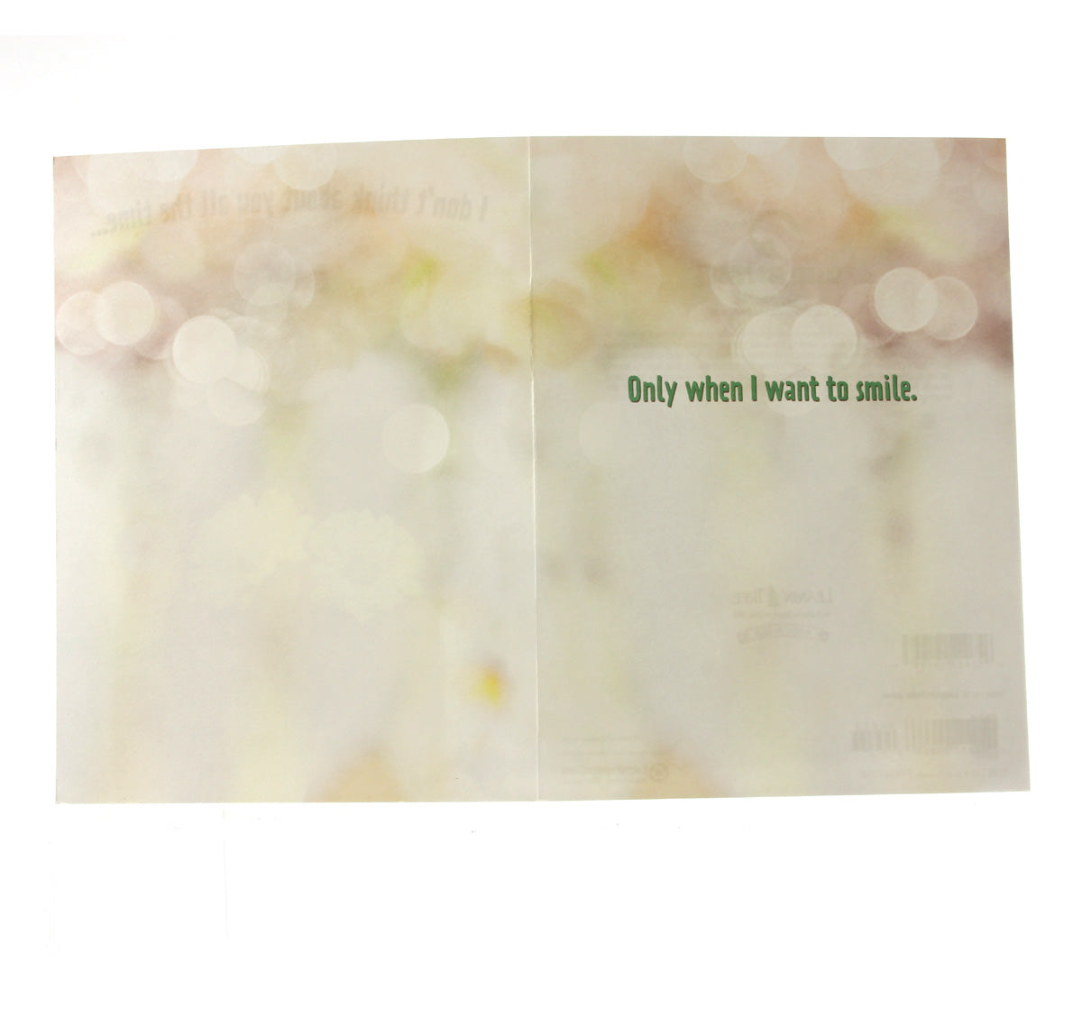 Thinking of you Card : I don't think about you...