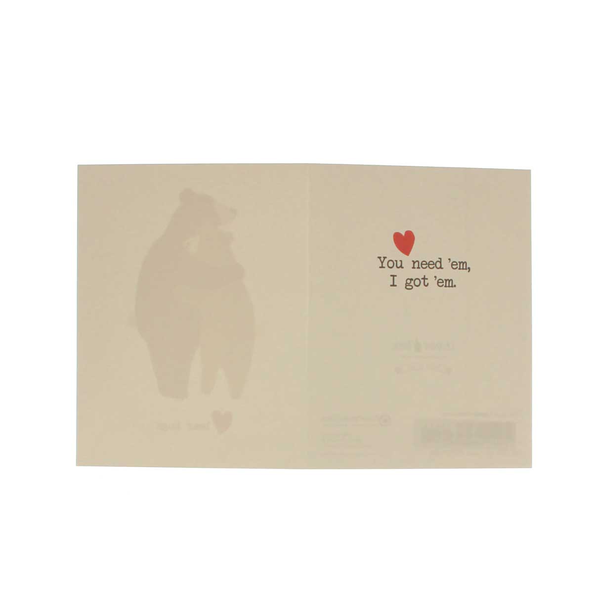 Encouragement & Support Card: bear hugs