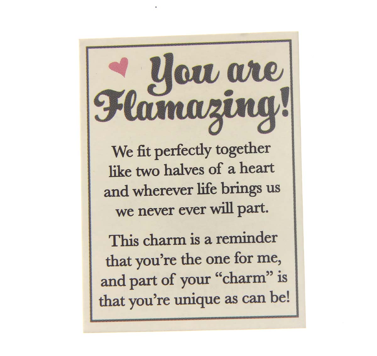 Flamingo Charm, You are Flamazing!