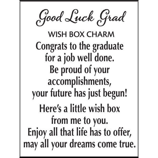 Good Luck Grad Charms