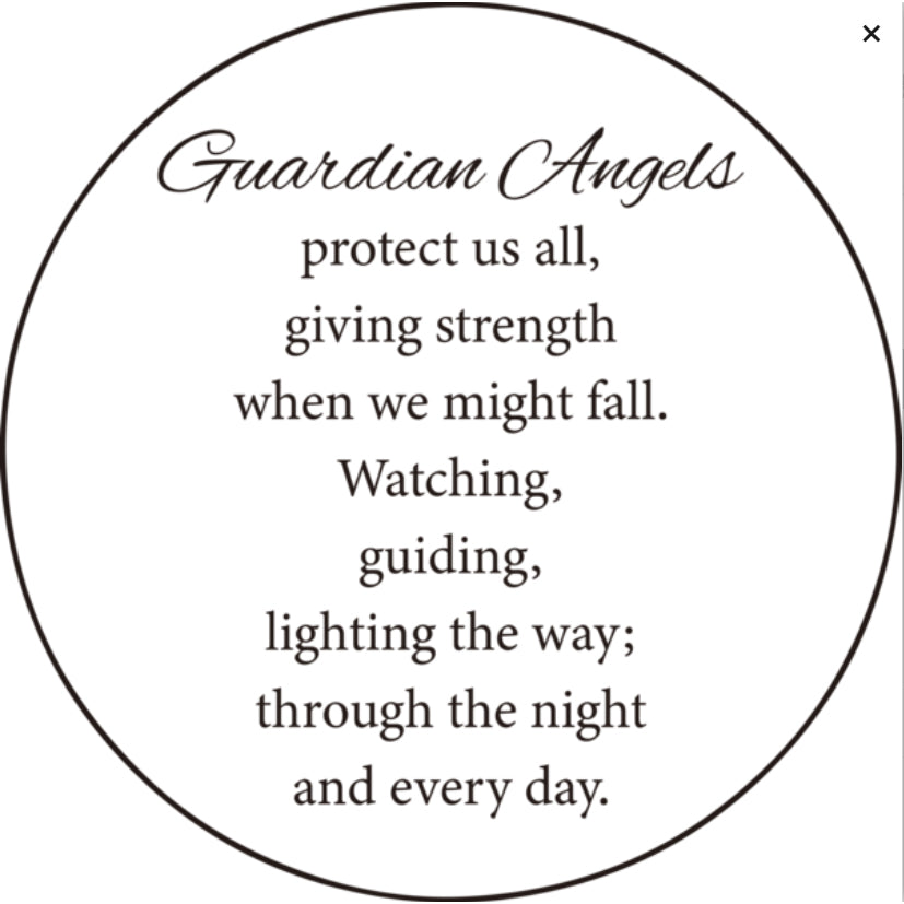 Guardian Angel Optical Lens Prayer Box Necklace