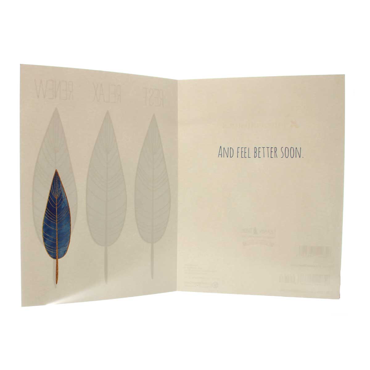 Get Well Card: REST RELAX RENEW