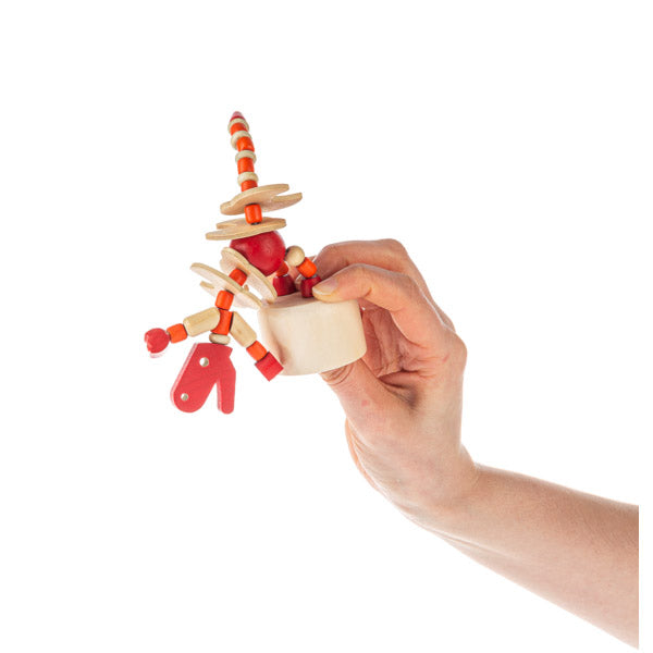 Wooden Dino Push Puppets
