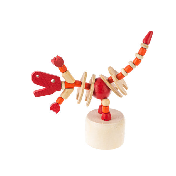 Wooden Dino Push Puppets