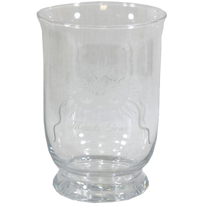 Mardi Gras Etched Glass