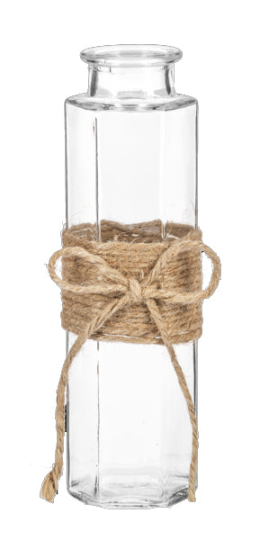 Jute Wrapped Bud Vase Set