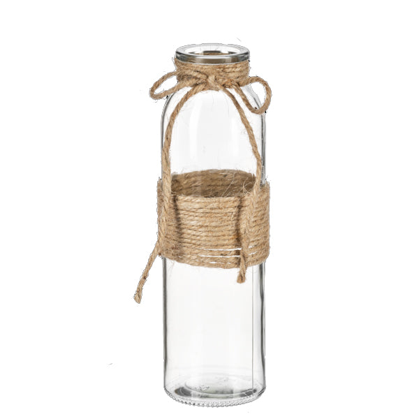 Jute Wrapped Bud Vase Set