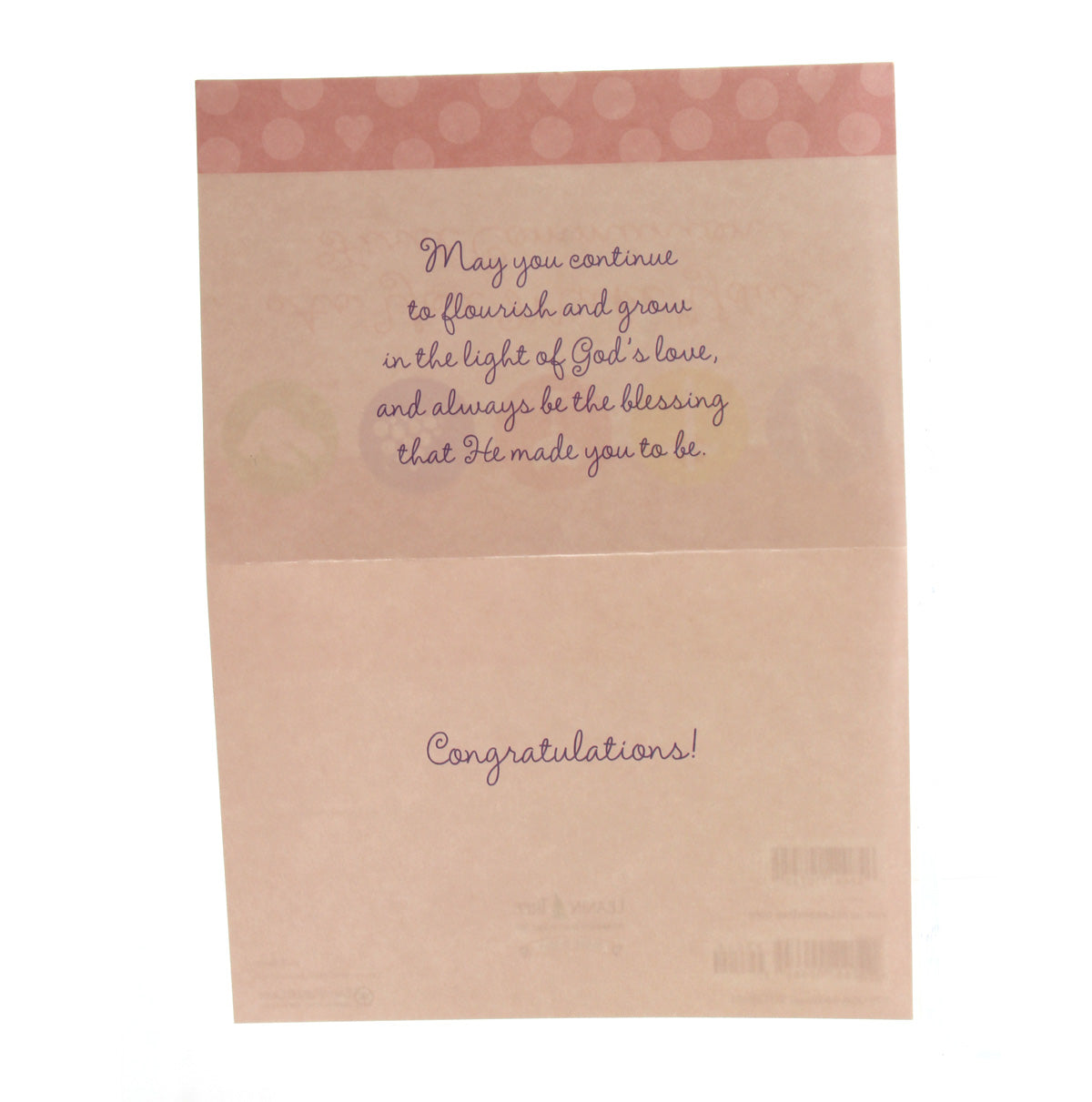 First Communion Card: As you make your first ... (pink card)