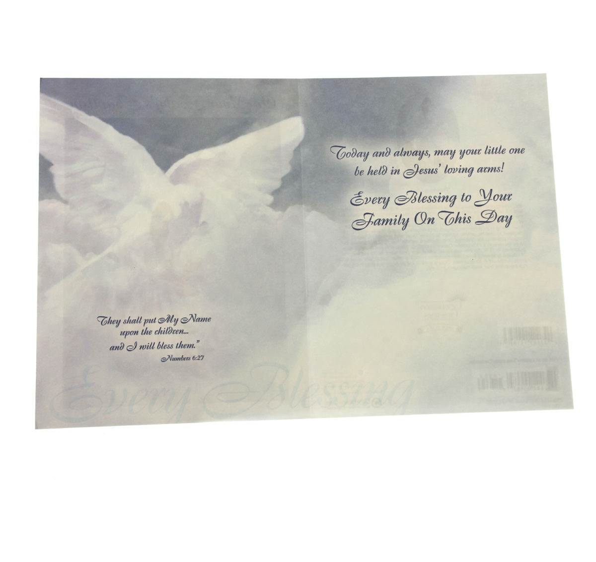 On Your Baby's Baptism Card