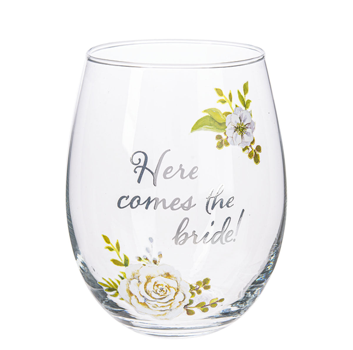 Bride Stemless Wine Glasses