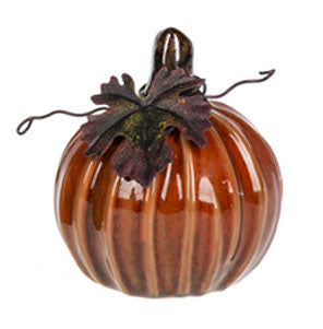 Ceramic Pumpkins, Red-orange