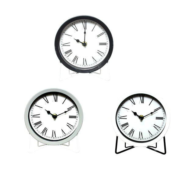 Modern Enamel Desk Clock