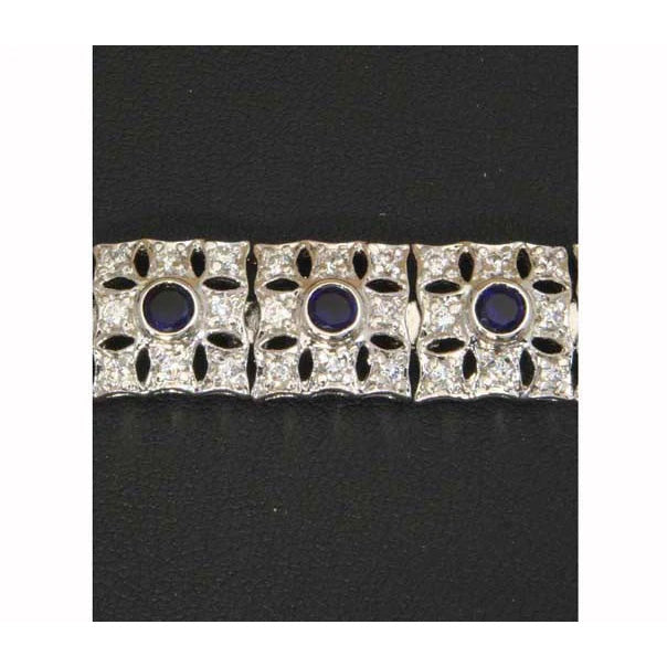 Sterling Silver Sapphire Bracelet